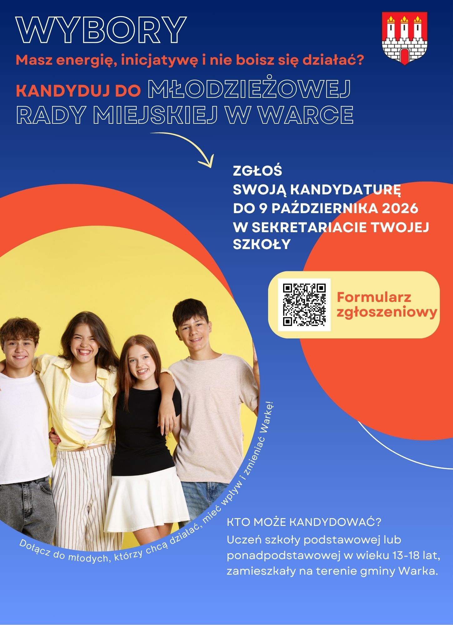 Zgłoszenia do Młodzieżowej Rady Miejskiej w&nbsp;Warce