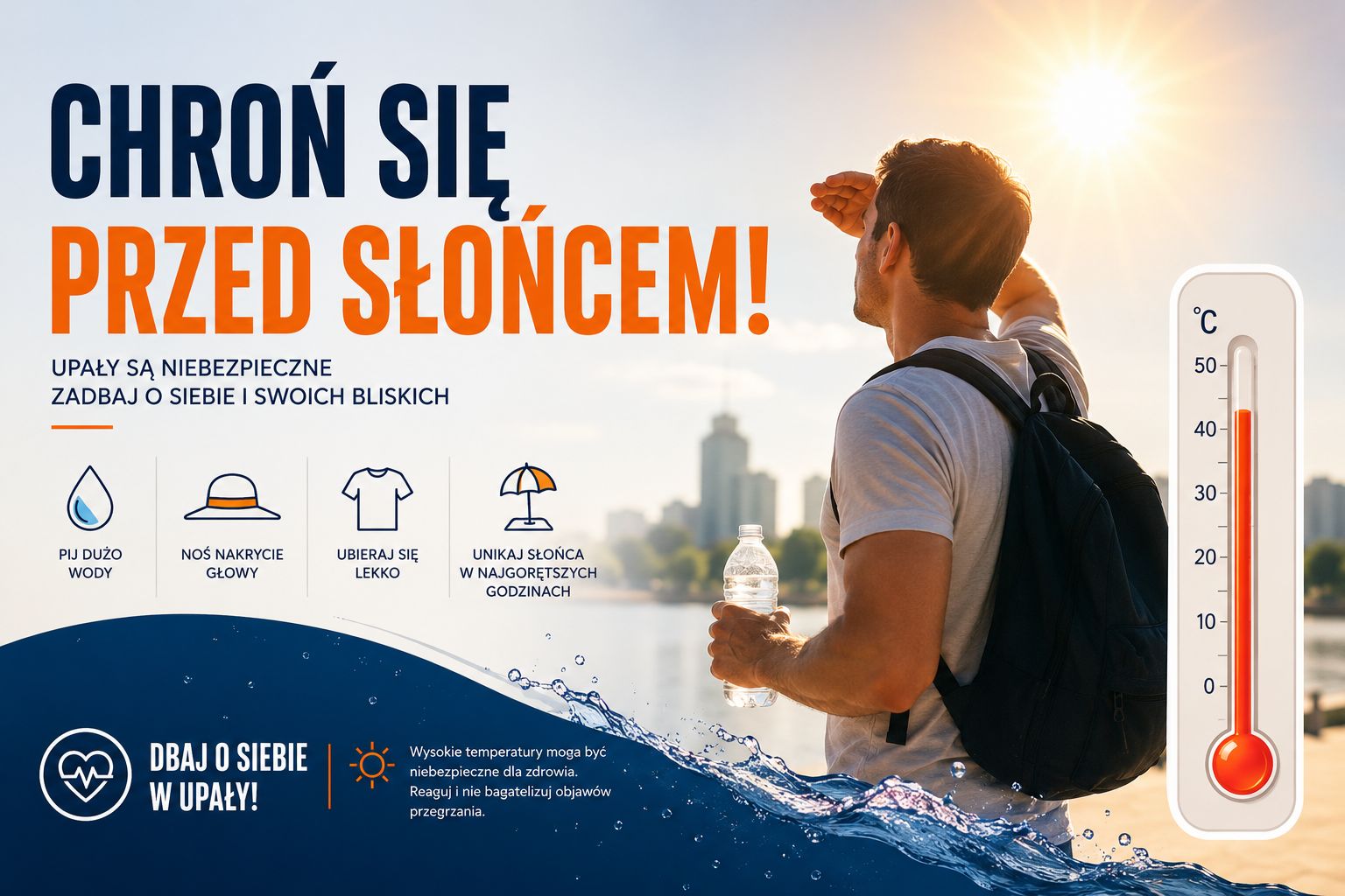 Przewidywana temperatura na&nbsp;najbliższy weekend w&nbsp;wojew&oacute;dztwie mazowieckim ok. 37&deg;C