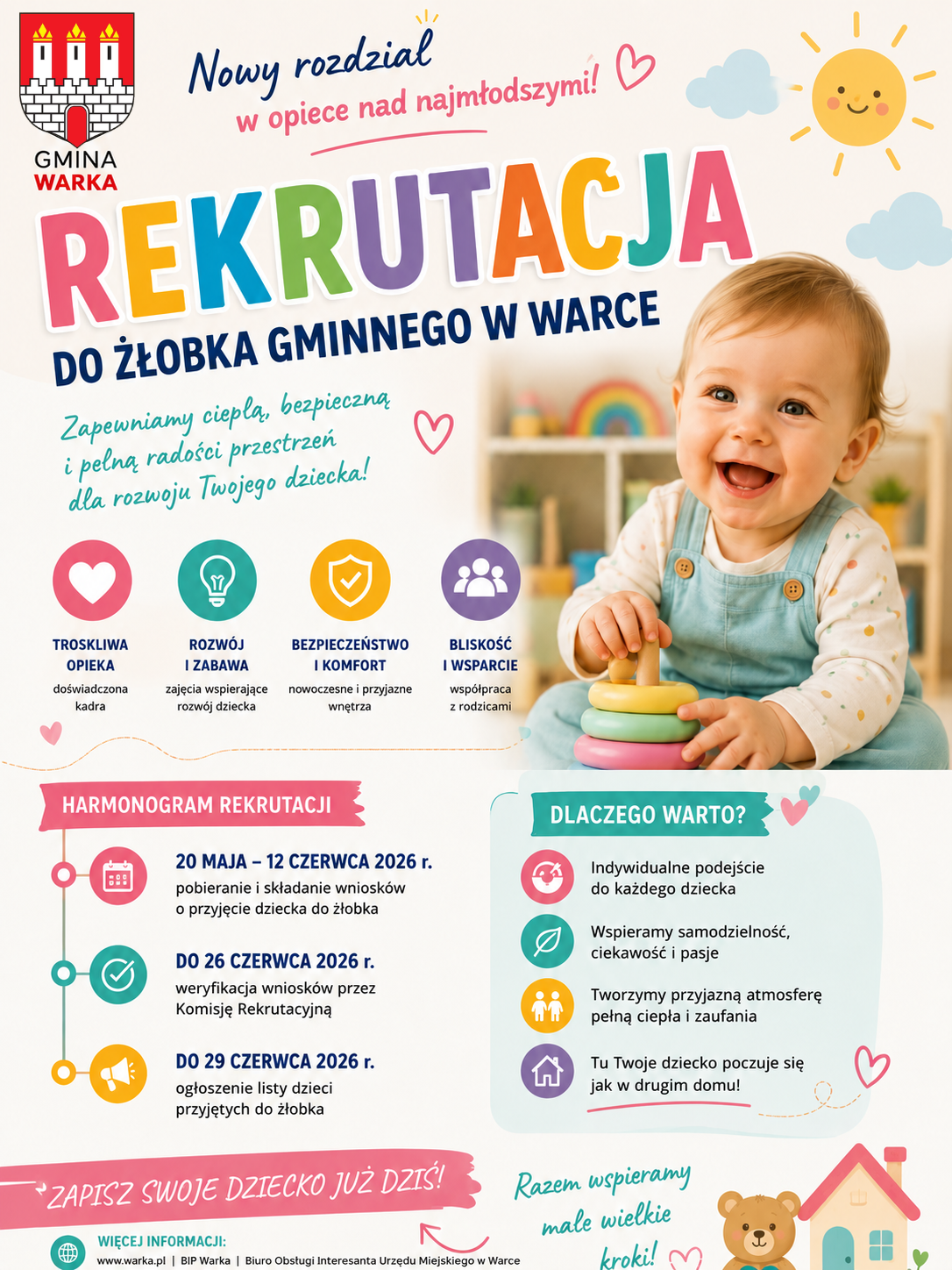 Plakat - żłobek rekrutacja