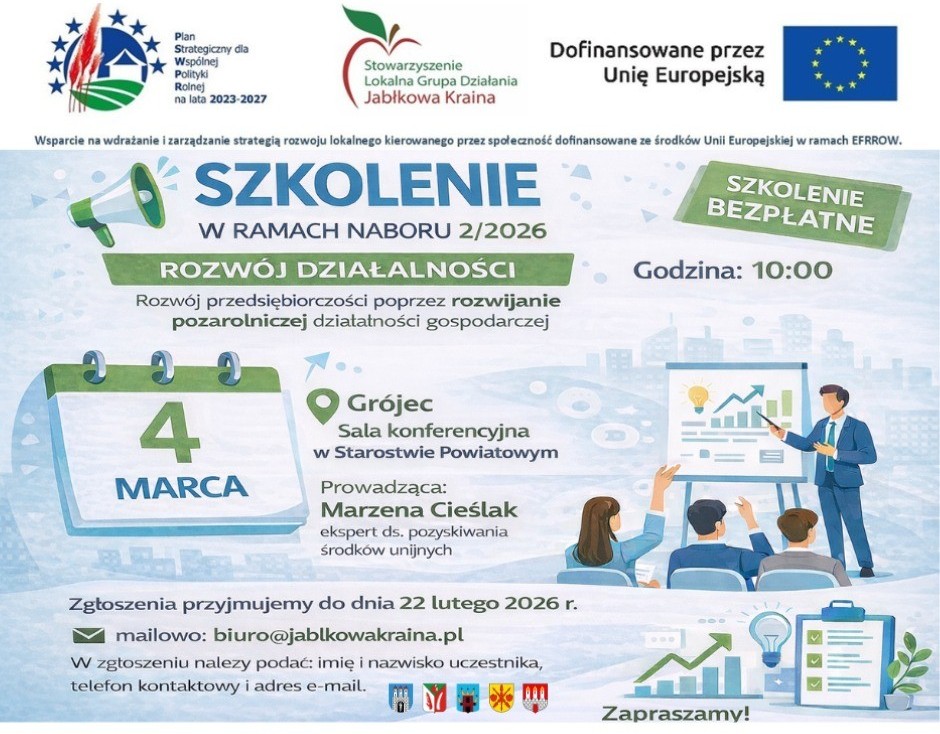 Plakat Szkolenie DG